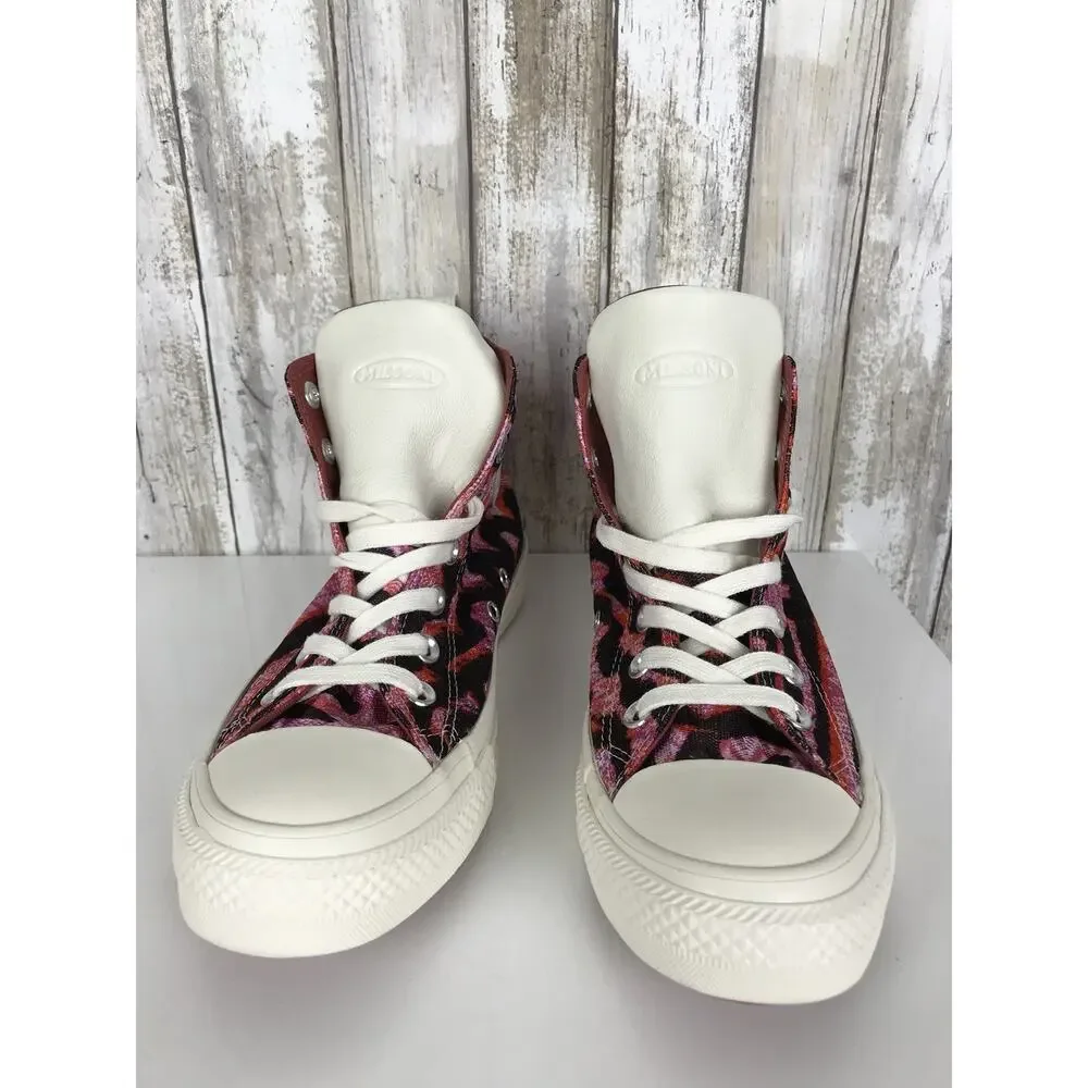 MISSONI Converse Chuck Taylor Star High Top Pink Black 154441C 4.5/ 6.5 RARE NEW - Picture 6 of 12